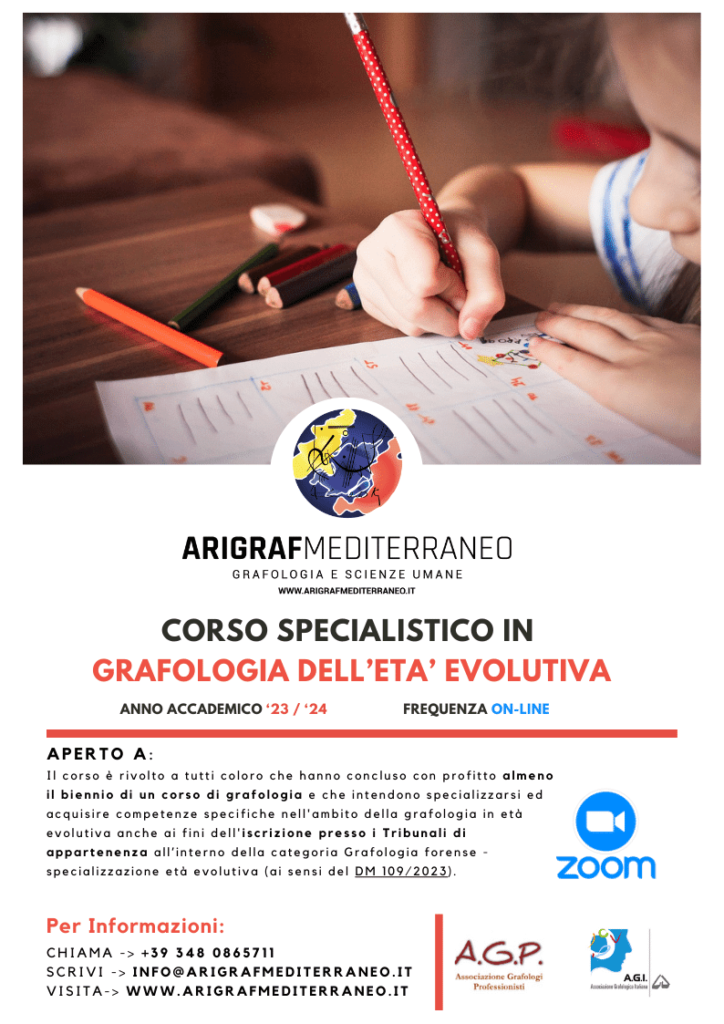 Corso-Specialistico-Grafologia-Eta-Evolutiva 23 / 24